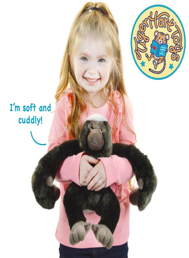 TigerHart Geraldo The Gorilla - 14 Inch (with Hanging Arms Outstretched) Stuffed Animal Plush Monkey - Image 4